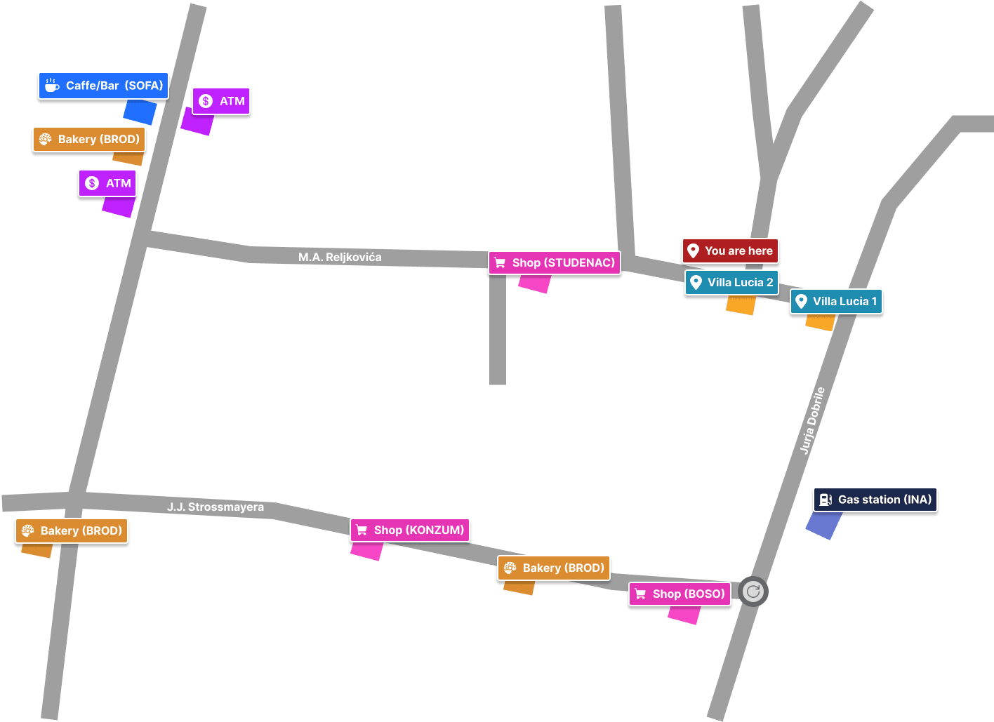 Kvart-mapa (što je blizu)